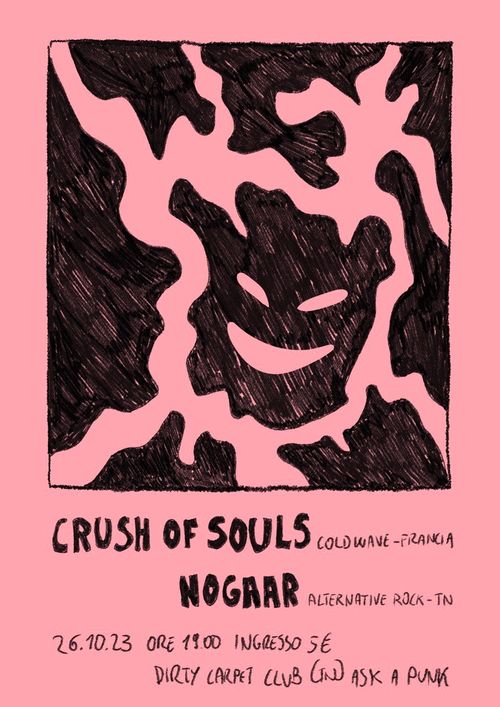 CRUSH OF SOULS (coldwave-synthpop, FR) + NOGAAR (alt rok, Tn)