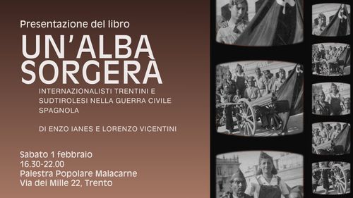 Presentazione libro "Un'alba sorgerà" (Ianes, Vicentini) alla Palestra Popolare Malacarne