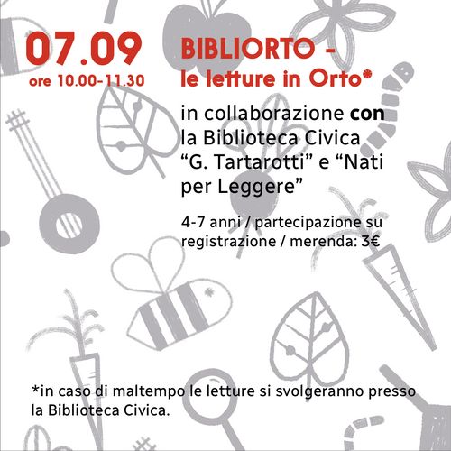 BibliOrto - Le letture in Orto