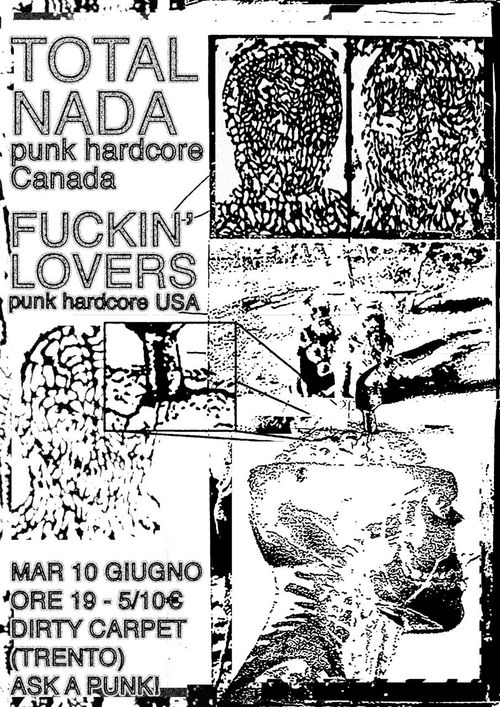 TOTAL NADA (punk hardcore, Canada) + FUCKIN' LOVERS (punk hardcore, USA)