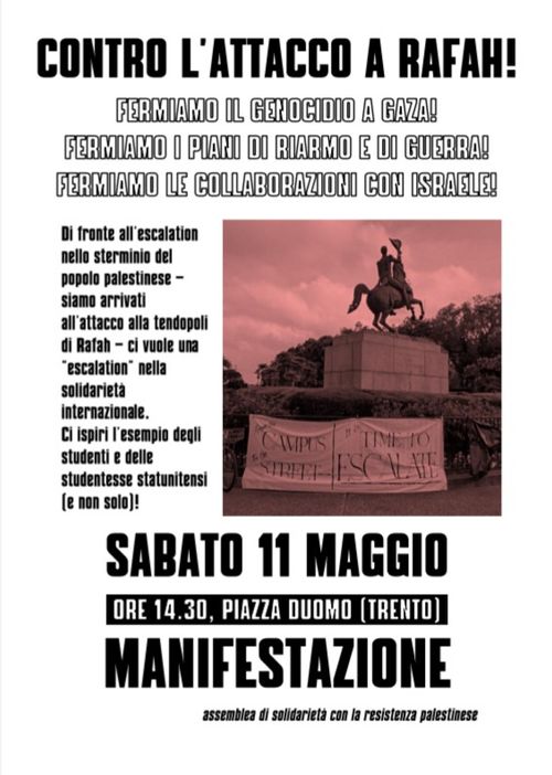 Manifestazione per la Palestina