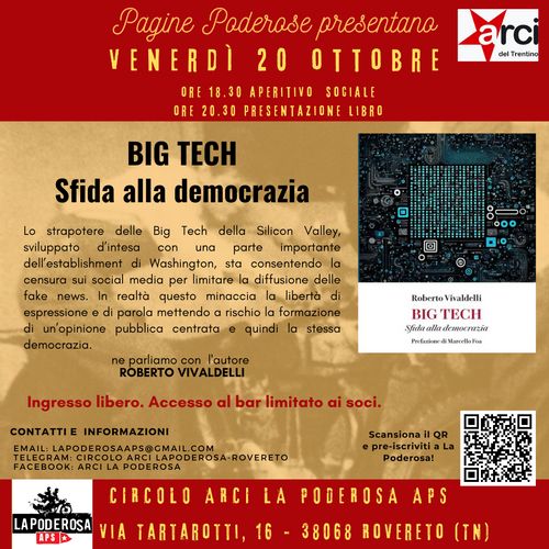 Pagine poderose Presentazione del libro "Big Tech Sfida alla democrazia"