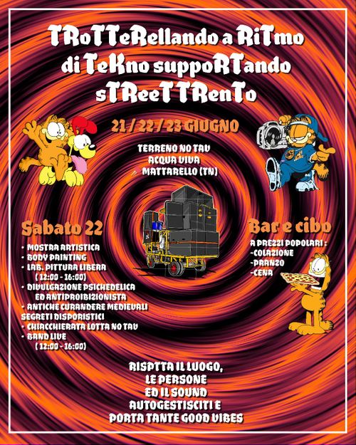 TRoTTeRellando a RiTmo di Tekno suppoRT sTReeT TRento