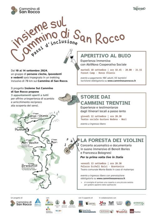 Aperitivo al buio - Insieme sul Cammino di San Rocco. Passi d'inclusione