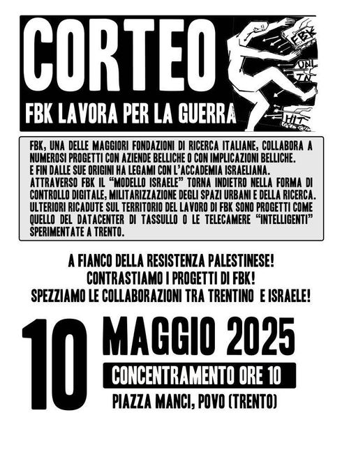 CORTEO - FBK LAVORA PER LA GUERA