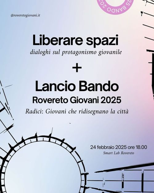 LIBERARE SPAZI – dialoghi sul protagonismo giovanile + Lancio Bando 2025 RoveretoGiovani