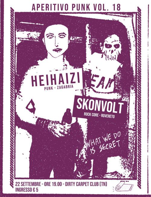 HEIHAIZI (hardcore punk, Croazia) + SKONVOLT (Rock-Core, Rovereto)