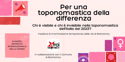 Giornata internazionale della Donna - Per una toponomastica della differenza